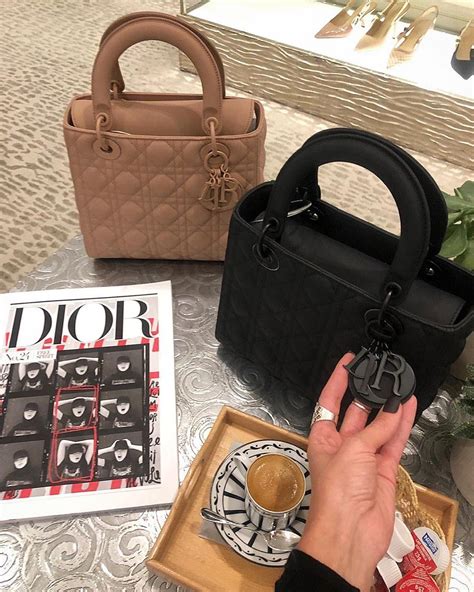 dior ultra matte black|lady dior bag large.